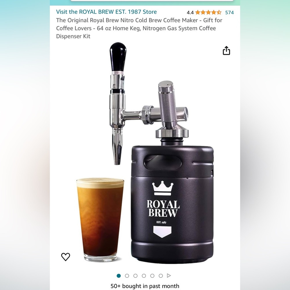 Royal brew cold brew keg